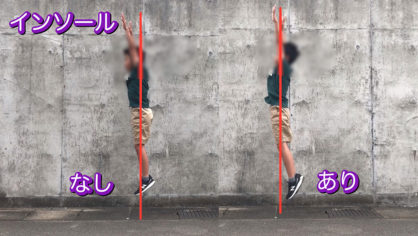 扁平足にインソール